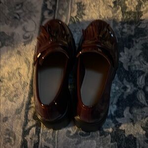 Glossy Brown Loafers